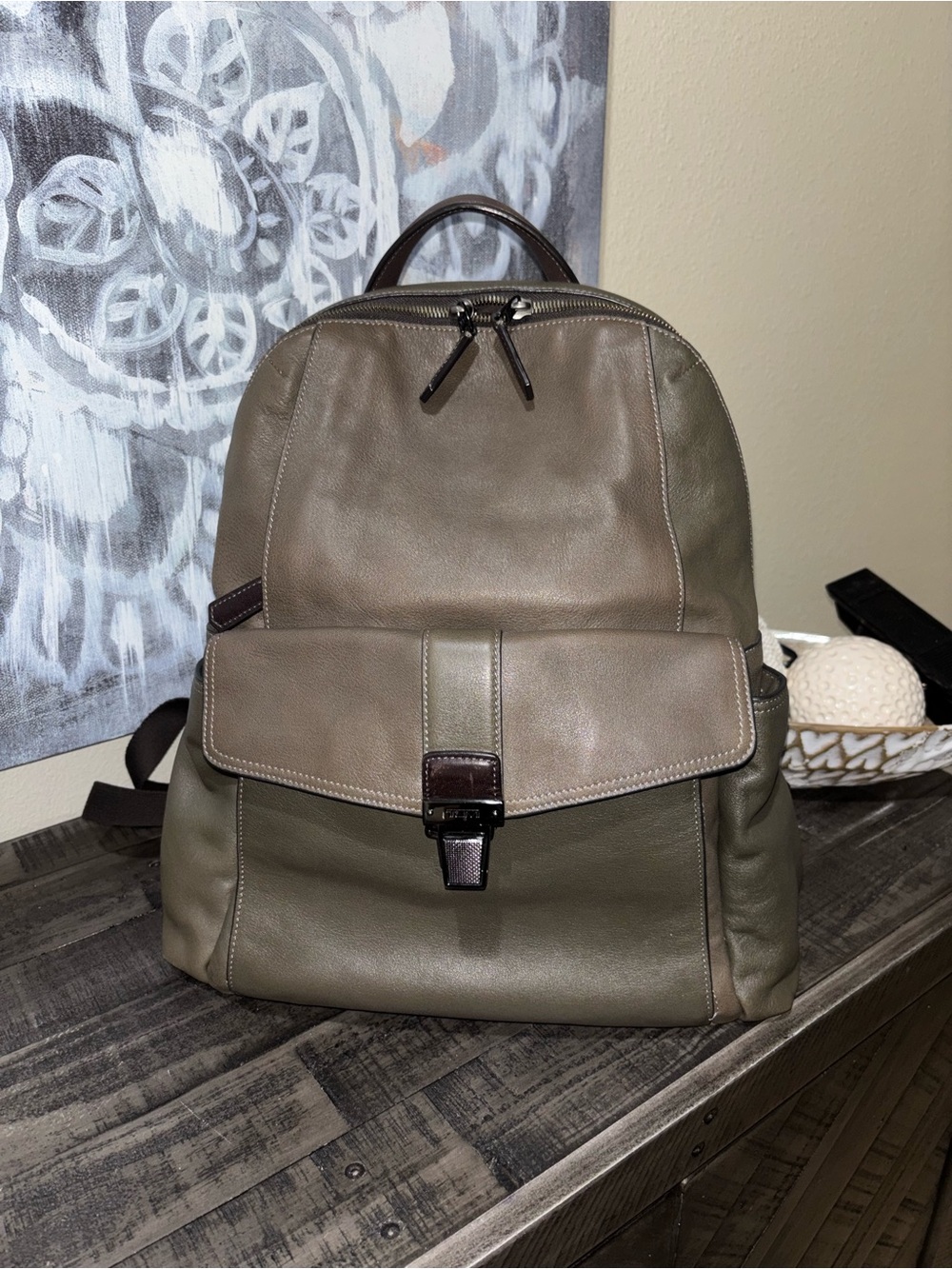 Tumi Beacon Hill Brimmer Leather Backpack